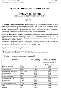 Стандартный образец состава почвы тундровой (ПКП)